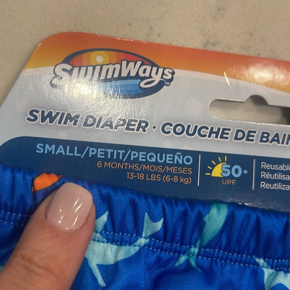 Swimways Swim Diaper sharks reusable lot of 2 - Picture 4 of 5